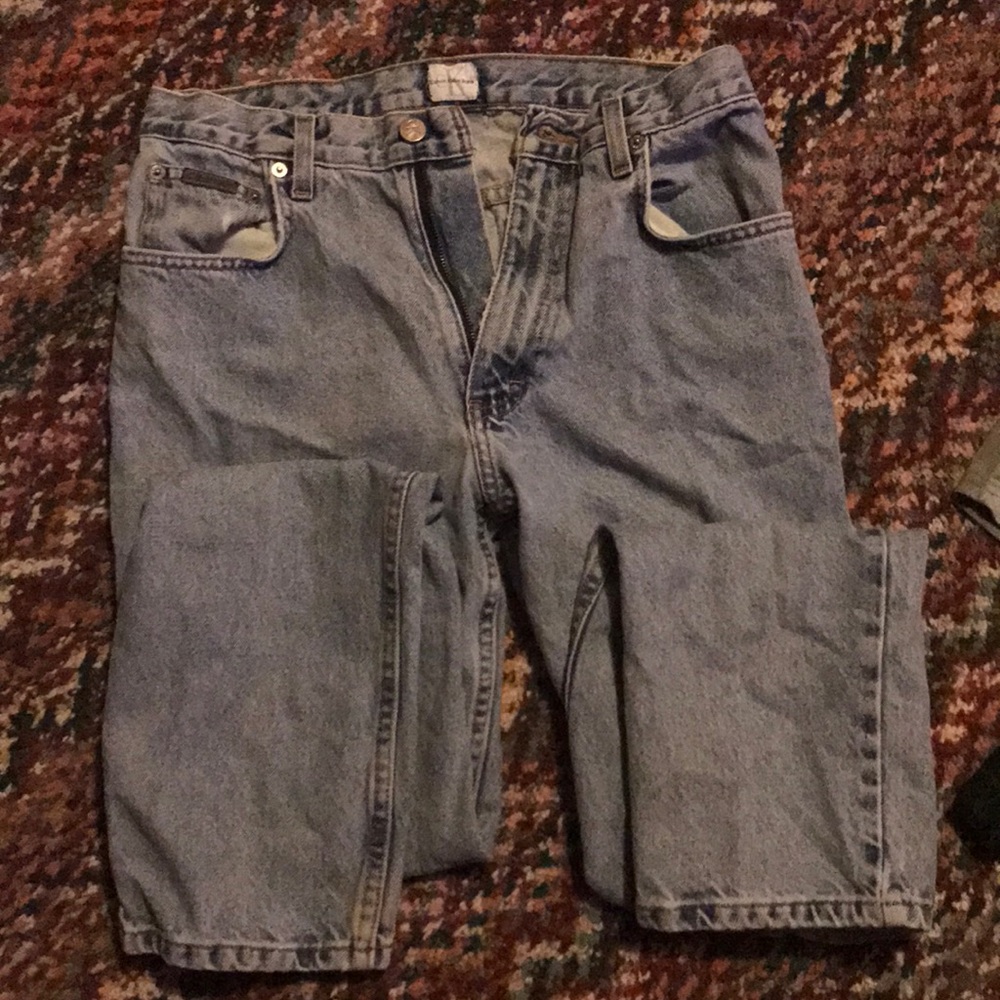 Calvin Klein jeans very worn